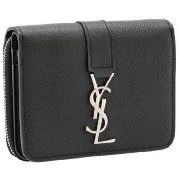 Saint Laurent Paris Bifold Wallet YSL Zip Round - Picture 1 of 7
